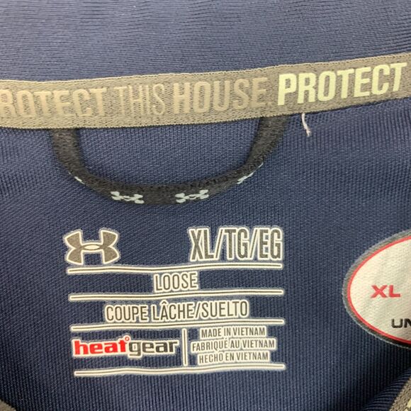 Under Armour Northern Colorado Bears Polo Shirt Men XL Extra Large Navy HeatGear - Picture 6 of 11